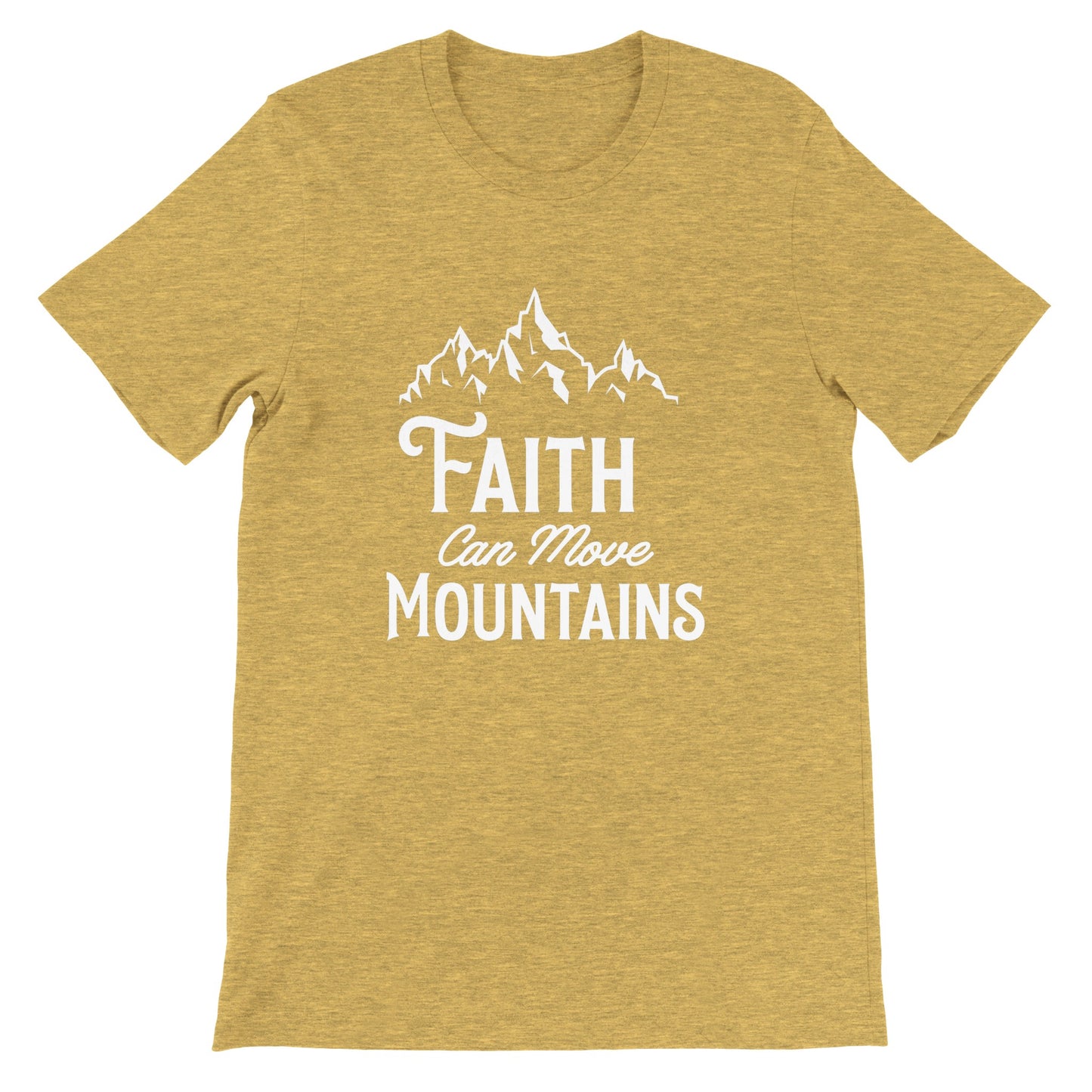 Faith Can Move Mountains - Premium Unisex Crewneck T-shirt