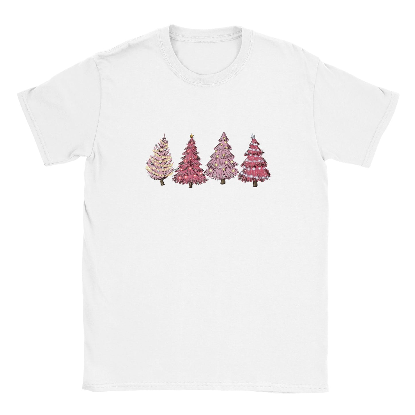 Pink Christmas Tree - Classic Unisex Crewneck T-shirt