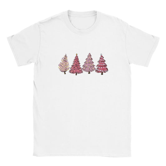Pink Christmas Tree - Classic Unisex Crewneck T-shirt
