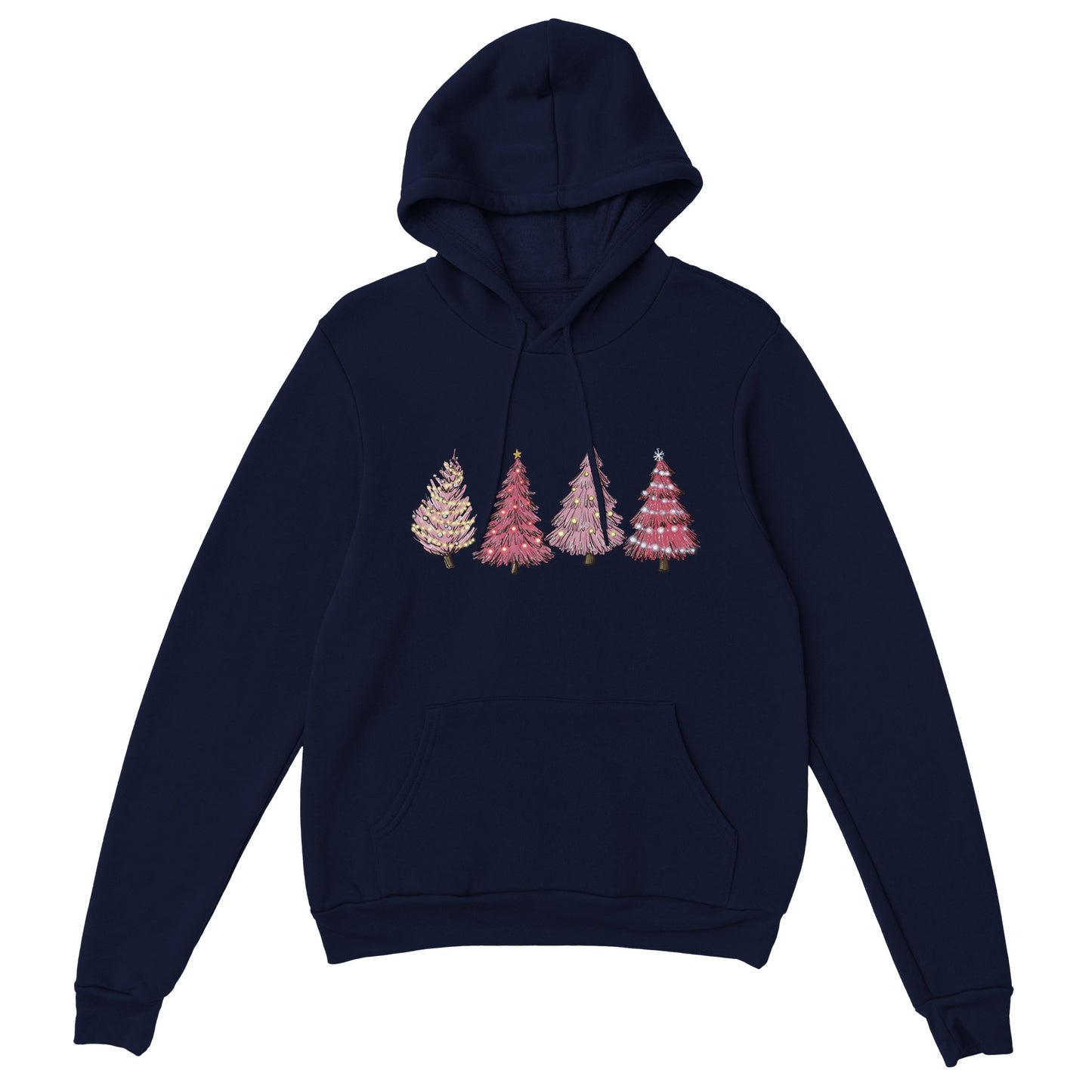 Pink Christmas Tree - Classic Unisex Pullover Hoodie
