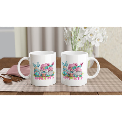 Happy Easter Gnomes - White 11oz Ceramic Mug