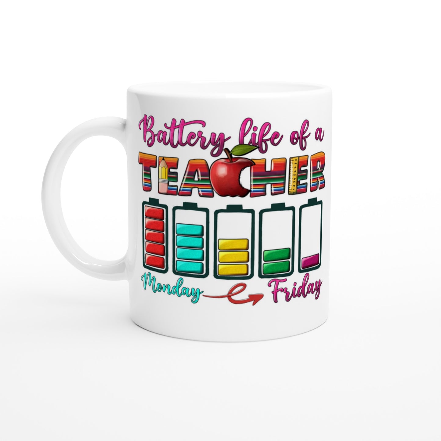 Battery Life of a Teacher Monday - Friday