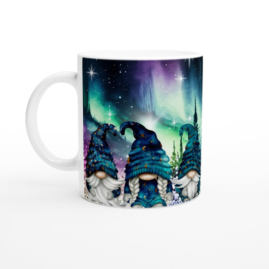 Aurora and Gnomes White 11oz Ceramic Mug