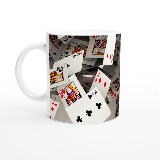 Deck of Cards - White 11oz Ceramic Mug