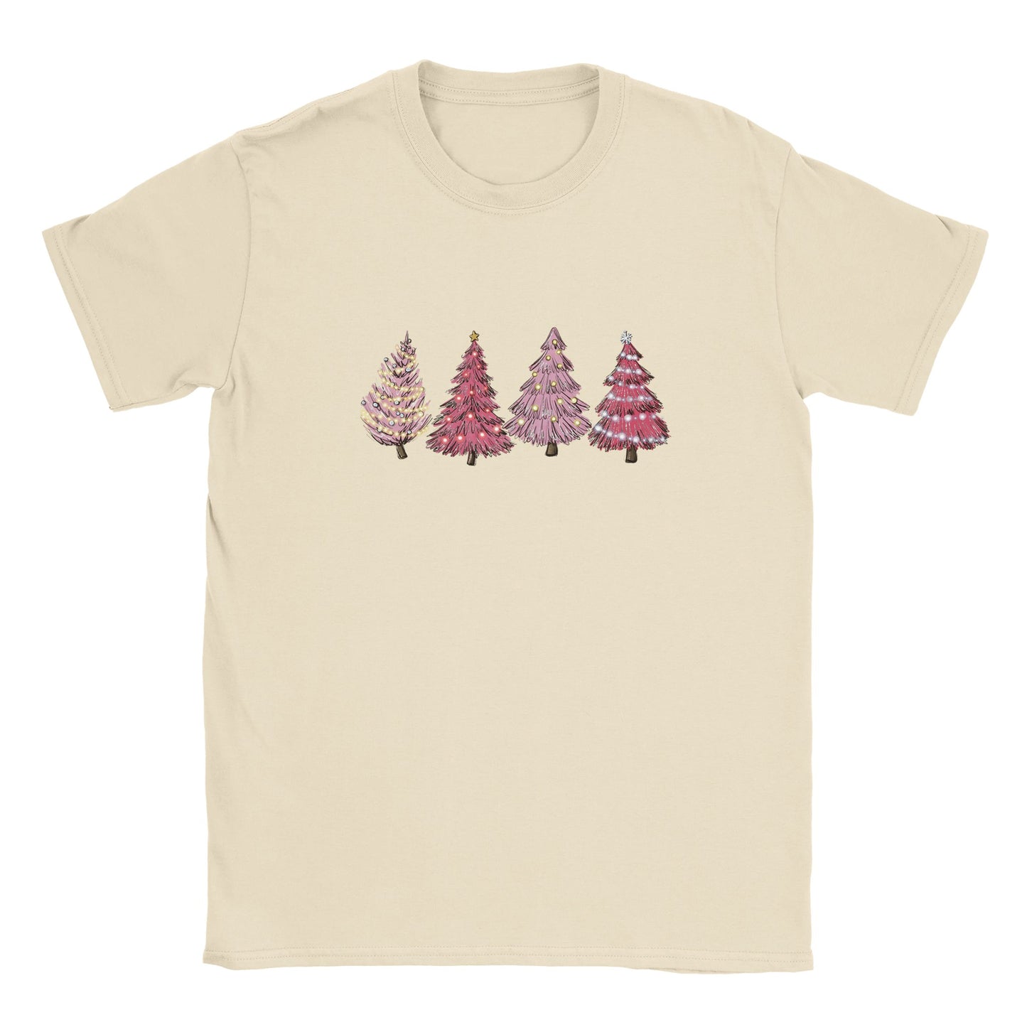 Pink Christmas Tree - Classic Unisex Crewneck T-shirt