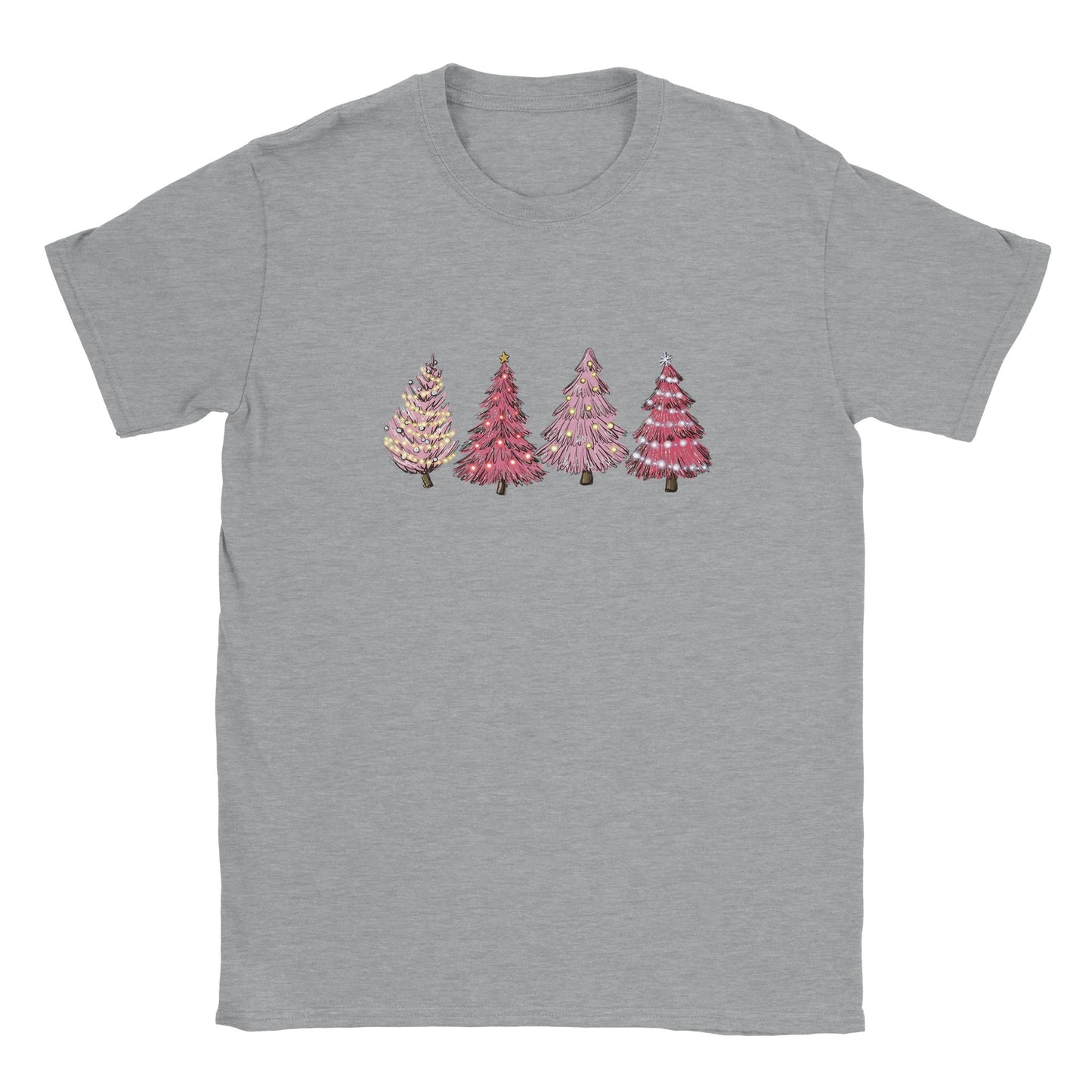 Pink Christmas Tree - Classic Unisex Crewneck T-shirt