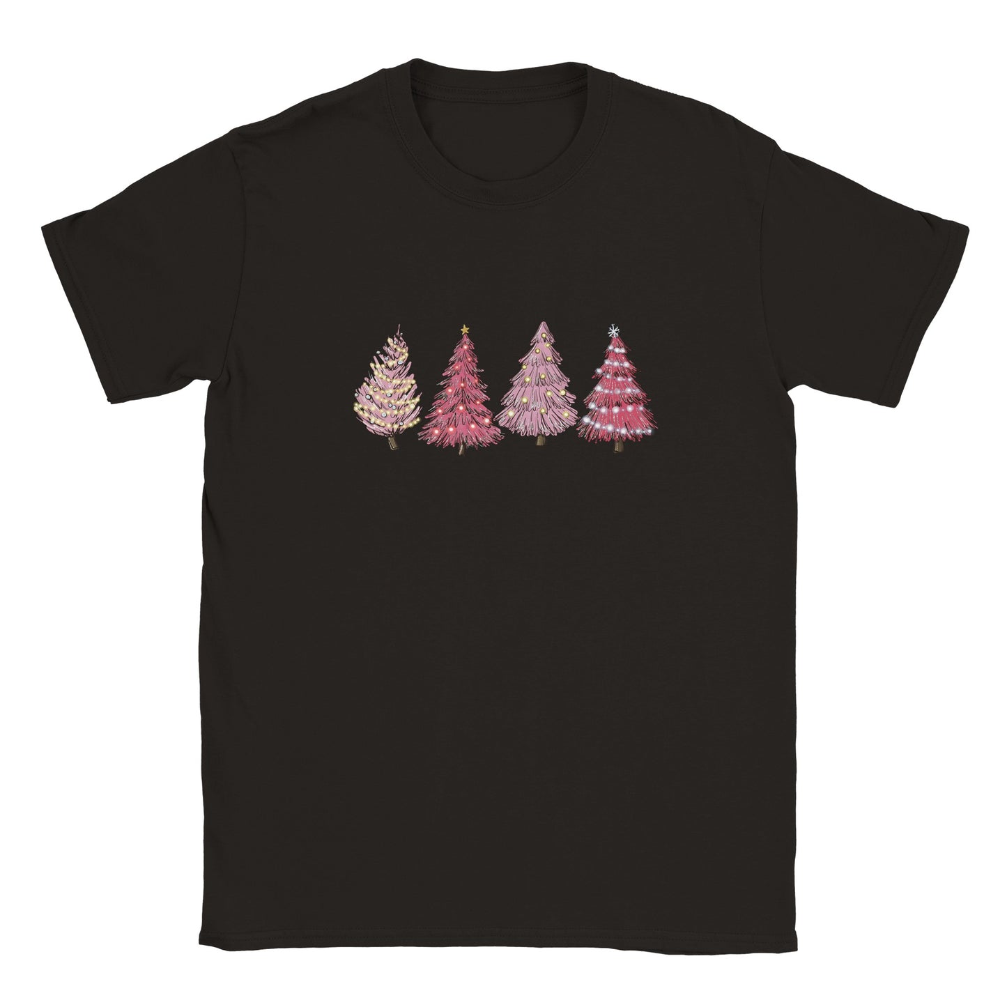 Pink Christmas Tree - Classic Unisex Crewneck T-shirt