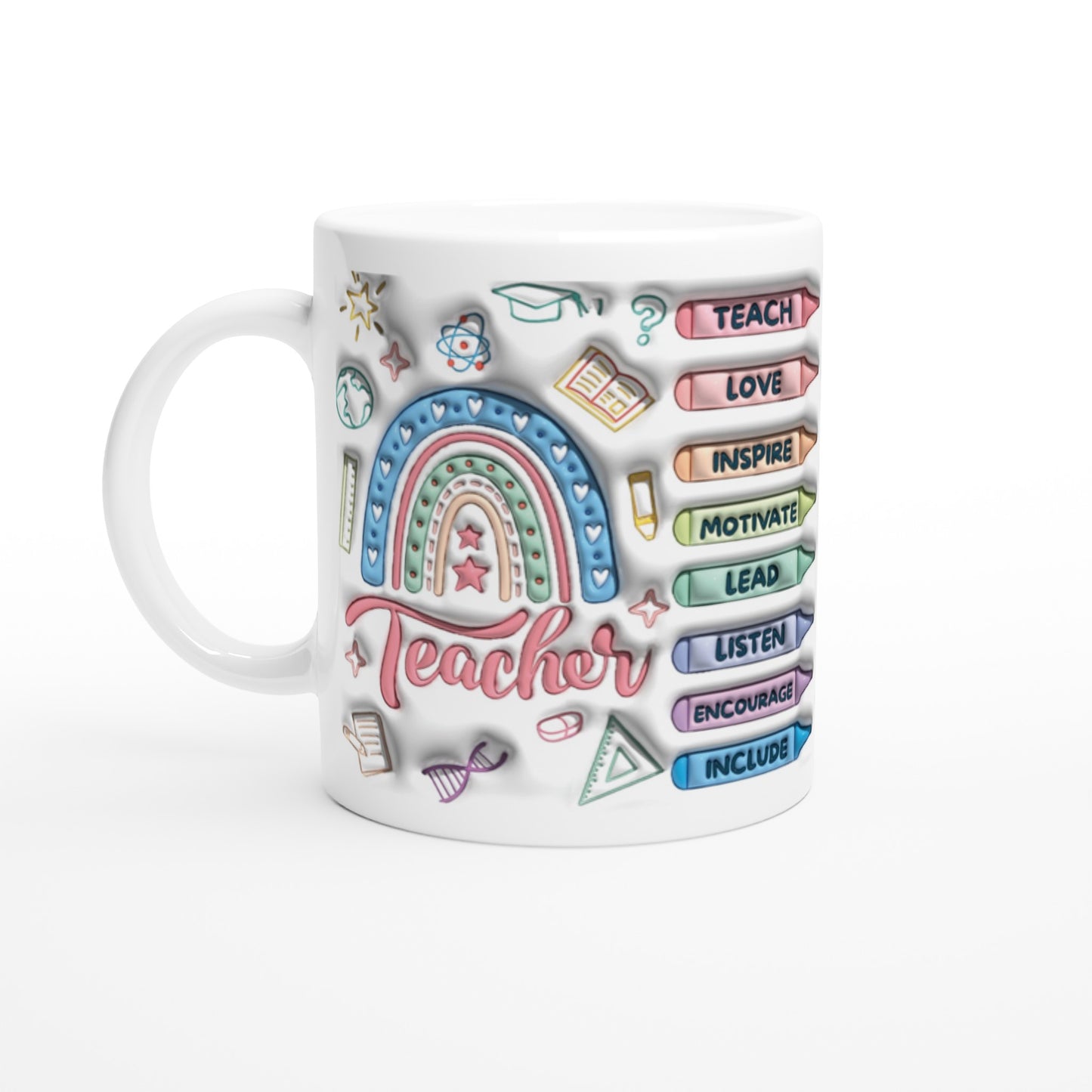 Teacher's Rules White 11oz Ceramic Mug