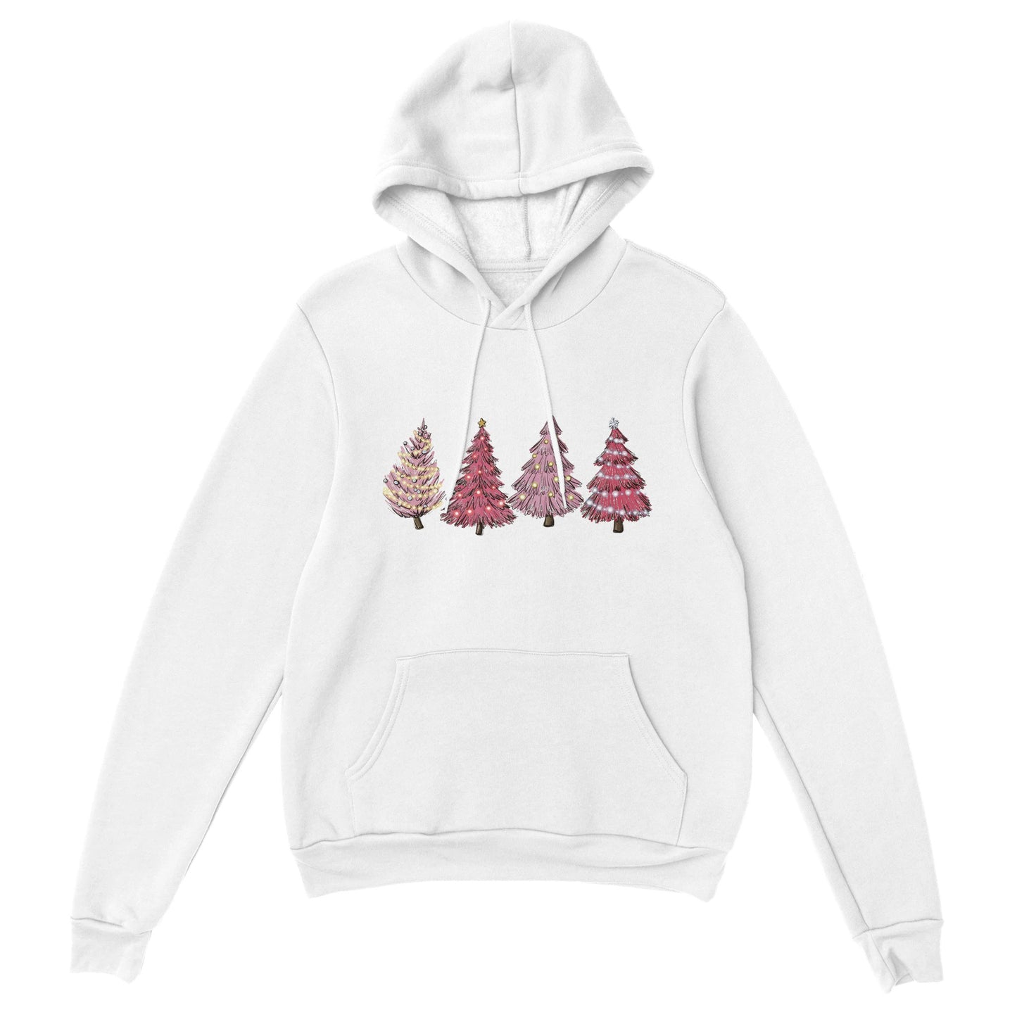 Pink Christmas Tree - Classic Unisex Pullover Hoodie